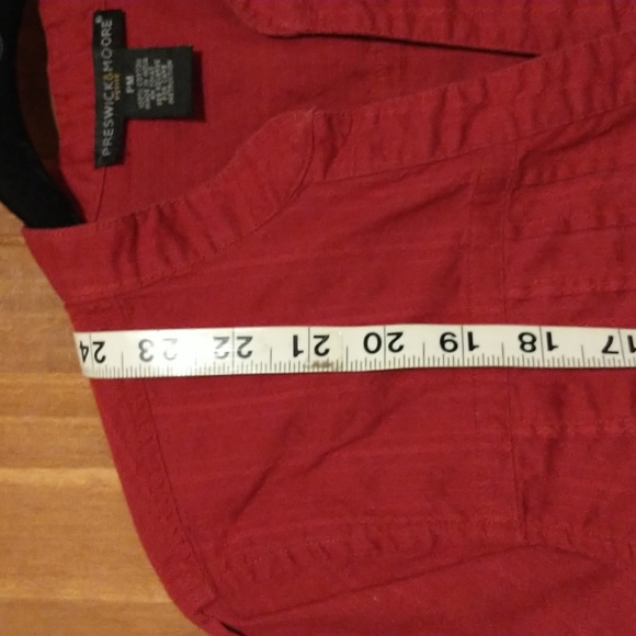 Prestwick & Moore woman's size MP adjustable short sleeve cotton button up - Picture 4 of 9